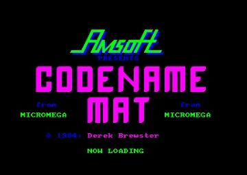 Codename Mat (UK) (1985) screen shot title